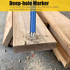 Solid Carpenter Pencil Set with Refills for Deep Hole Marking