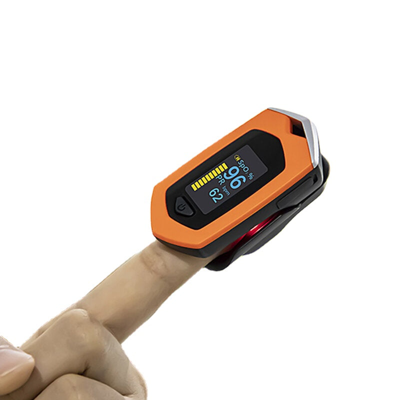 Wiederaufladbares Fingerpulsoximeter SpO2 PR OLED-Herzfrequenzmessgerät Pulsioximetro