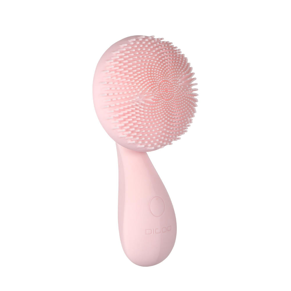 Silicone Ultrasonic Facial Cleansing Brush with 4 Modes & Rotating Magnetic Beads for Skin Rejuvenation