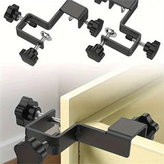 Steel Drawer Installation Clamps - Sturdy Cabinet Fixing Clips & Hardware Jig Tool for Easy Installation