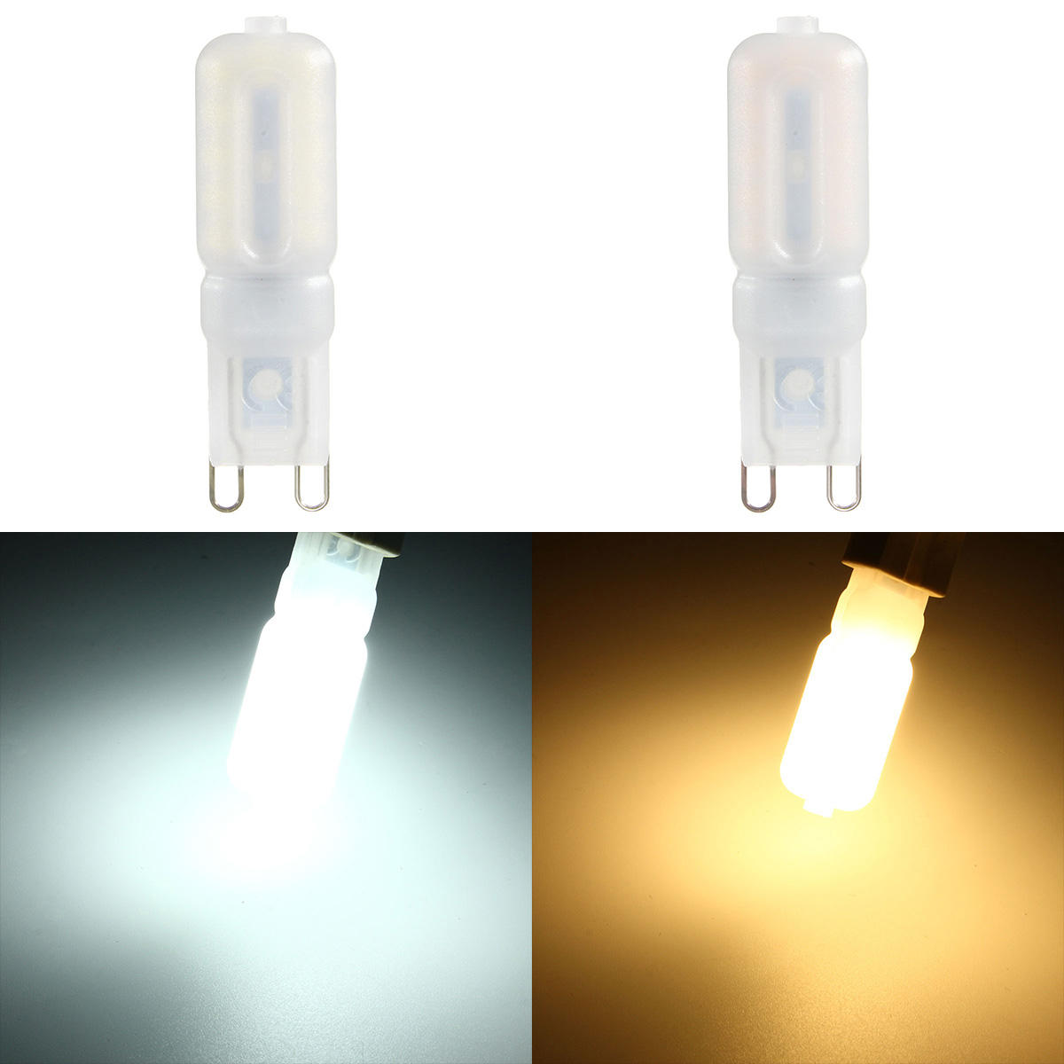 G9 5W 22 SMD 2835 LED Warm White Light Bulb AC 110V/220V