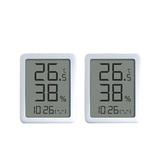 2 STÜCKE Miaomiaoce E-ink LCD Thermometer Hygrometer Uhr - Große Digitalanzeige, Temperatur- und Feuchtigkeitssensor