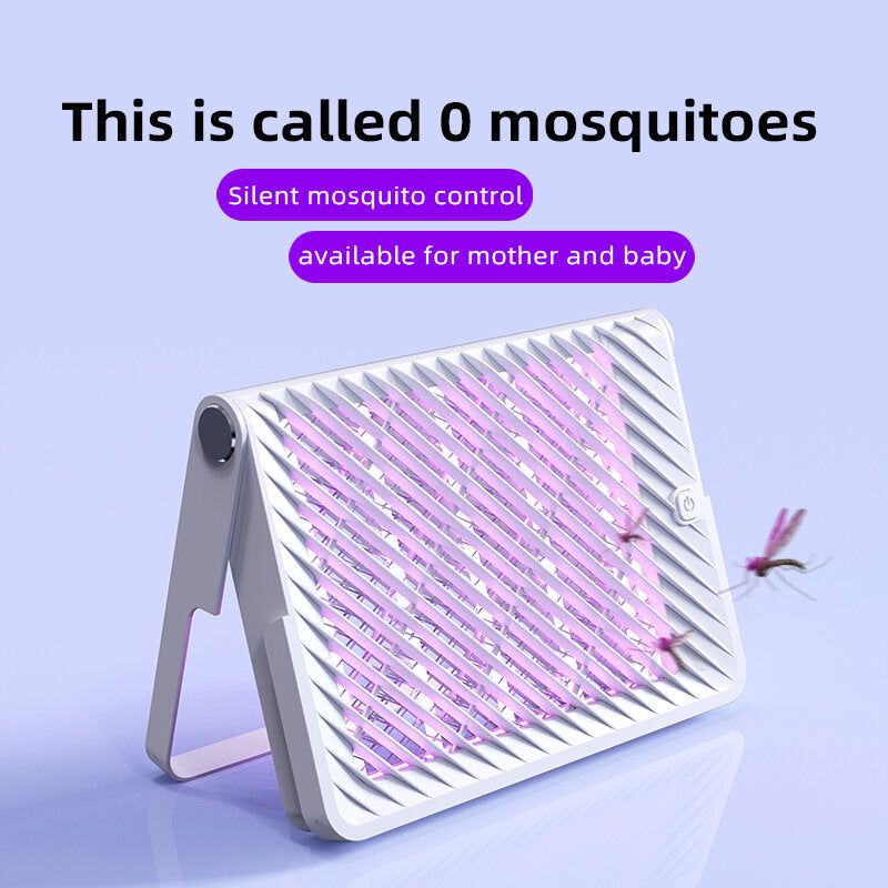 2-in-1 Wall-Mounted Mosquito Killer Lamp & Electric Fly Swatter for Home and Outdoor Use