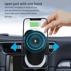 Fast Wireless Car Charger Holder for iPhone and Samsung Devices