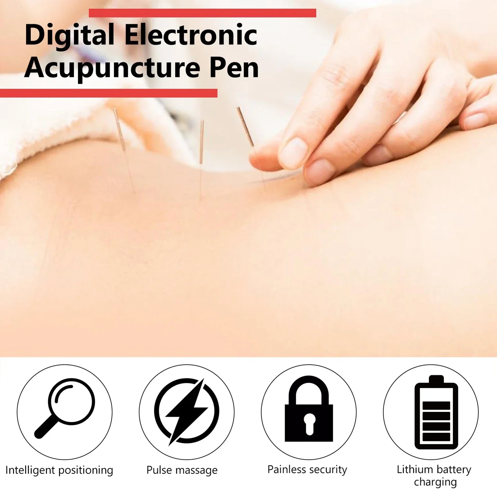 Acupuncture Pen, Electronic TENS Therapy, Muscle Stimulator, Pain Relief, Meridian Energy Point Detector