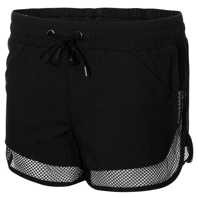 Women's Quick Dry Mesh Gym Shorts - Breathable Fitness Running Trousers with Lining