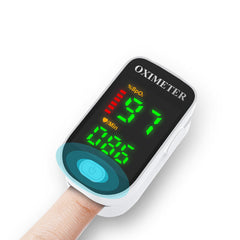 Portable Finger Clip Pulse Oximeter - Color Screen Blood Oxygen Saturation Detector for Health Care