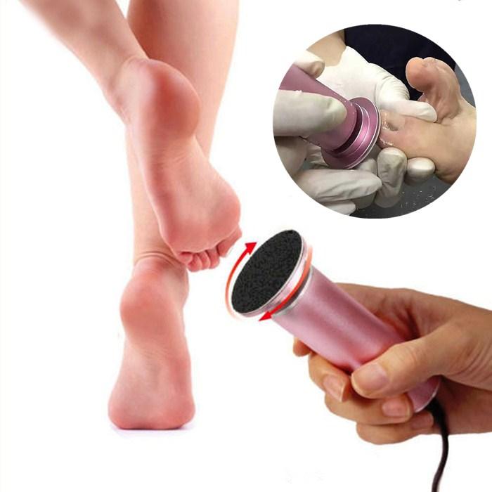 Electric Foot File Callus Remover - 360 Rotary Tool with Replacement Sandpaper Discs for Pedicure