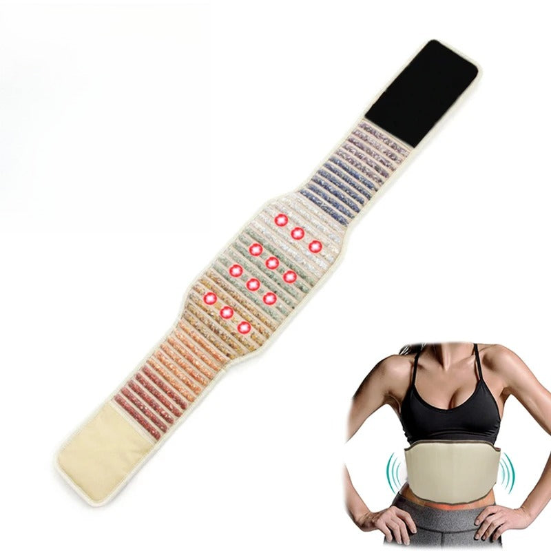 PEMF Far-Infrared Heating Belt | Anionic Jade Crystal for Chakra & Pain Relief