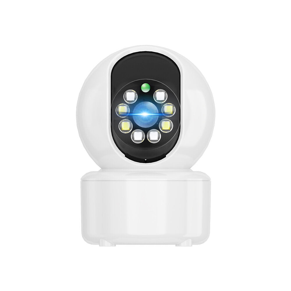 1080P Indoor PTZ WiFi IP Camera, 8 LED, Two-Way Audio, Cloud Storage, Waterproof, Night Vision, Dual Light CCTV