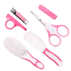 6-Piece Baby Grooming Kit: Nail Clipper, Scissors, Brush, Comb & Health Care Essentials for Infants & Kids