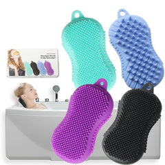 Silicone Bath Brush for Kids, Women, Men - Soft Exfoliating Body Scrub Brush