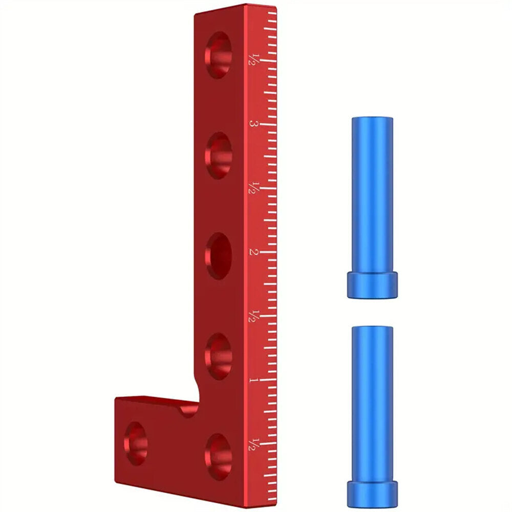 Compact Aluminum Alloy Center Finder Tool - 50x100mm Mini Square Ruler