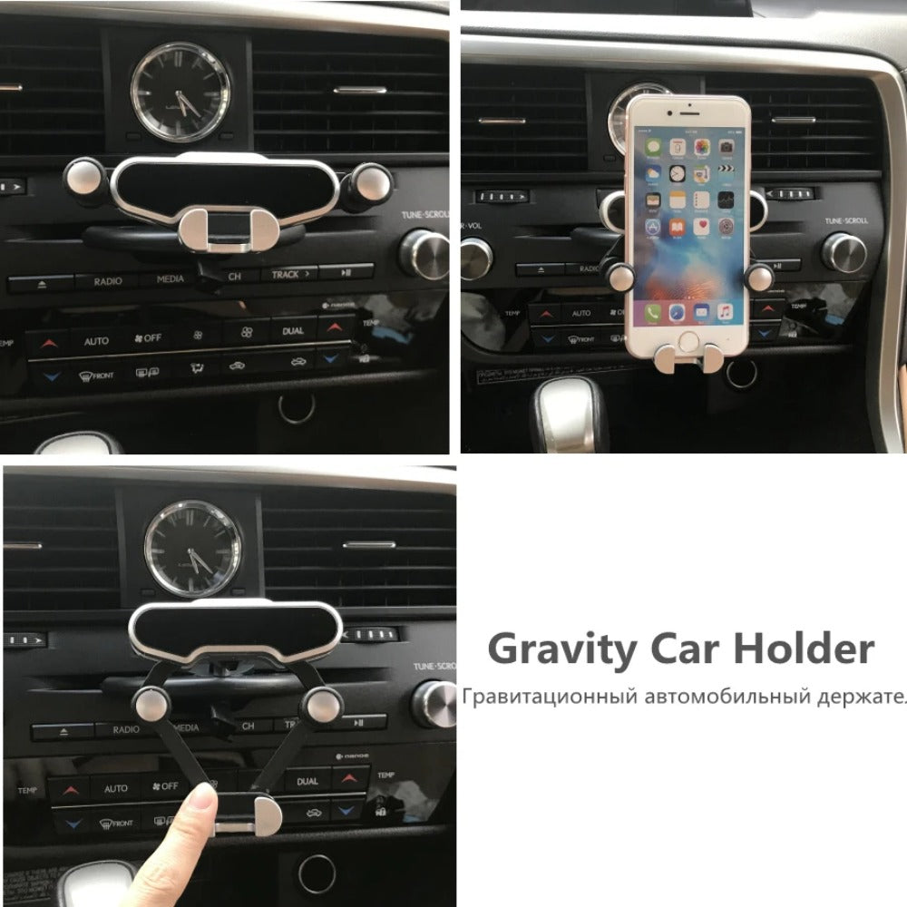 CD Slot Car Phone Holder - Gravity Mount for iPhone, Samsung, Xiaomi & More