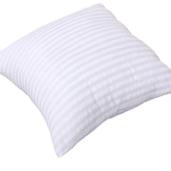 2-Pack Striped Vacuum Compression Pillow Inserts - Square Cushion for Sofa Decor