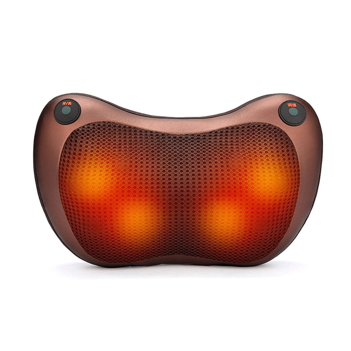 2000mAh 3-Speed Back Neck Massager Pillow with Heat, Deep Tissue, Double Button Control - Electric Massage Pillow