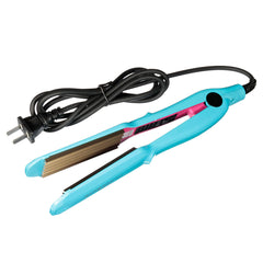 Ceramic Hair Crimper and Curler Iron with 5-Speed Temperature Control - Anion Wave Curling Wand