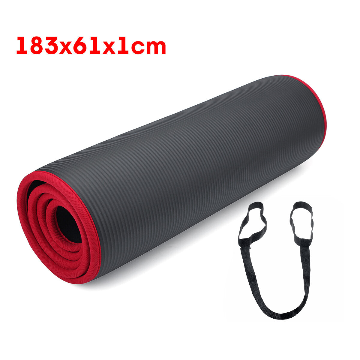 10mm Thick Non-Slip Yoga Mat - Comfortable Exercise Pad for Gymnastics & Fitness Training