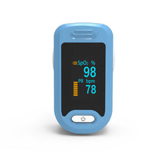 Portable Finger-Clamp Pulse Oximeter Monitor - SpO2 Blood Oxygen Saturation Measurement Device