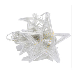 2.5M 3.5M USB LED Moon Star Curtain Fairy String Lights for Christmas, Bedroom, Romantic Decor