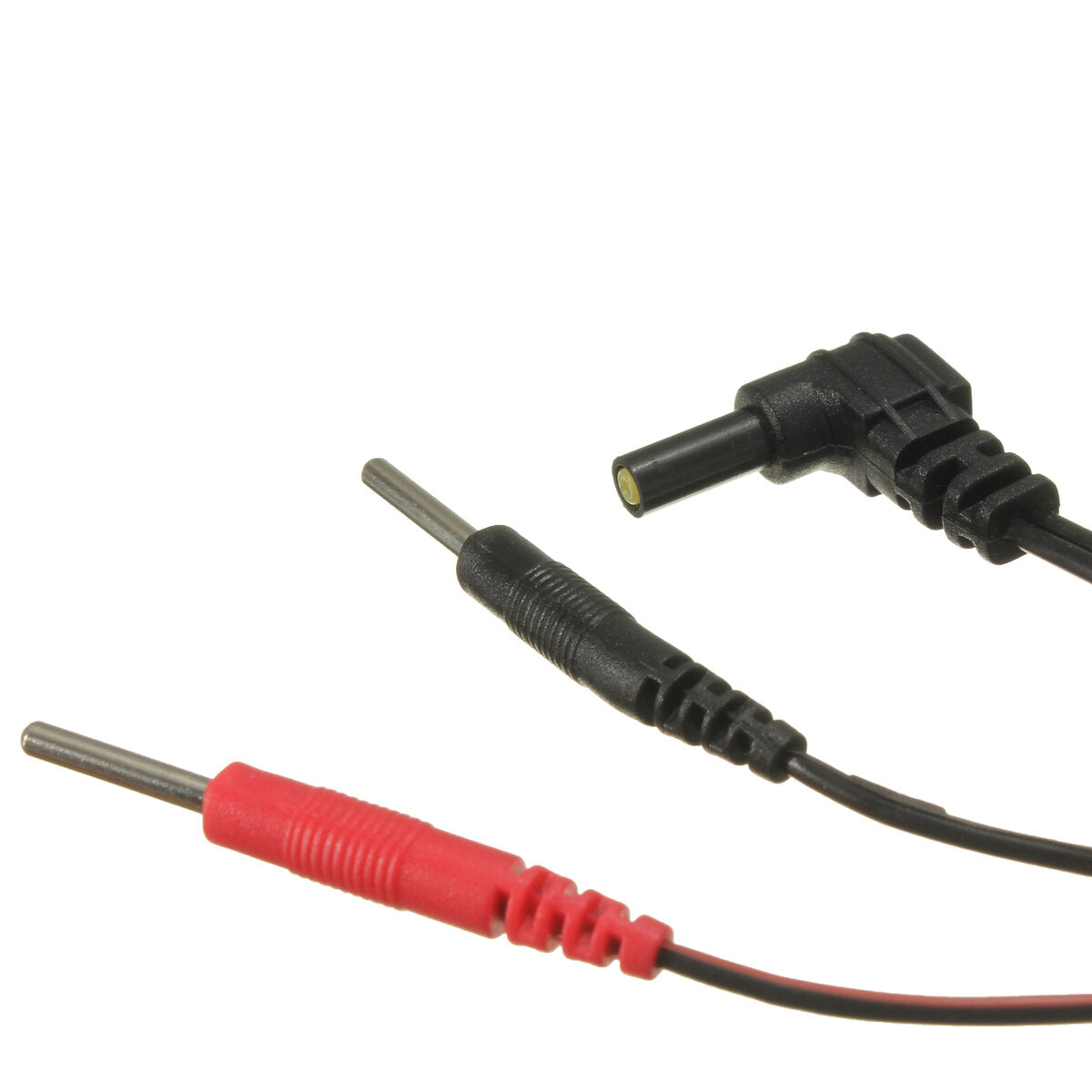 2pcs Standard Electrode Pad Lead Wires with Pin Connection for TENS/EMS Machines