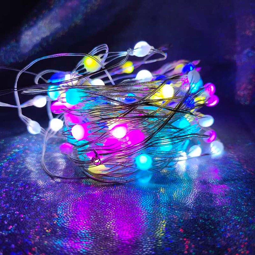 10M 33FT USB RGB LED String Light with Built-in IC, 12 Modes Remote Control for Christmas, Home, Party Decor