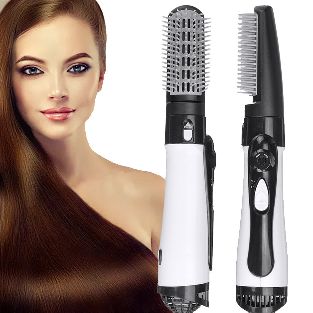 4-in-1 Hair Dryer Brush: Hot Air Volumizer, Straightener, Curler, Professional Hair Styler