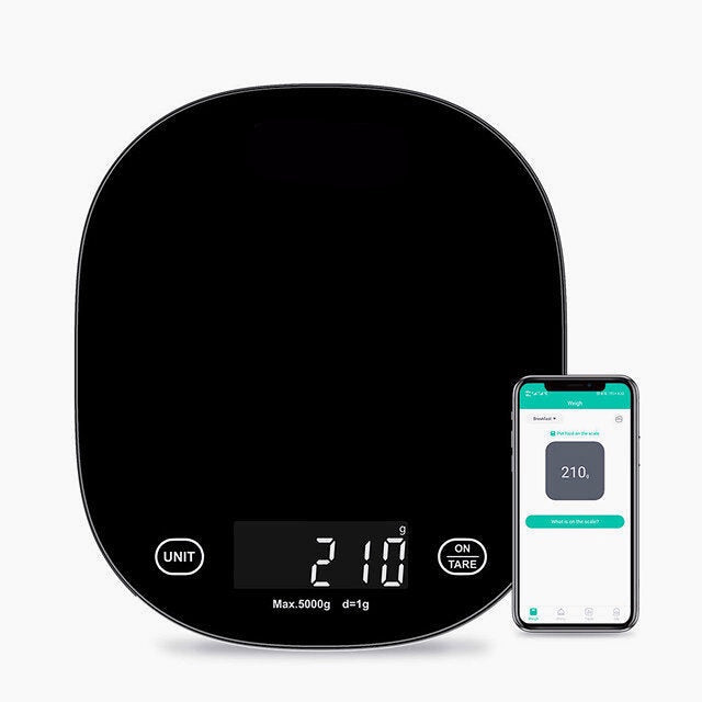 5kg Smart Kitchen Scale with Bluetooth App - Digital Food Weight Balance & Nutrition Analysis Tool