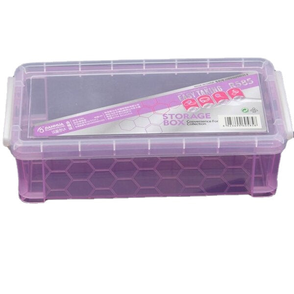 Plastic Cosmetic Nail Art Pill Storage Organizer Case Box