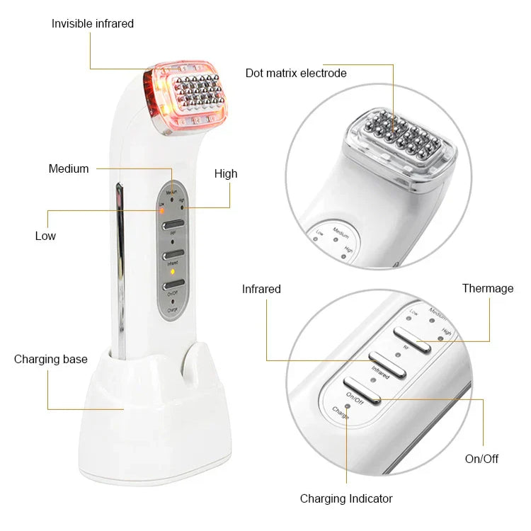 Dot Matrix Facial Skin Tightening Device, Face Lifting, Wrinkle Removal, Pore Shrinking Beauty Tool