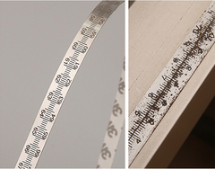 High-Precision Stainless Steel Ruler with Dual Metric/Imperial Scale and 3 Adhesive