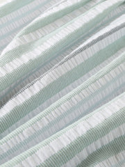 Gestreifte, lässige Strandshorts für Herren aus 100 % Baumwolle mit Kordelzug in der Taille und Seitentaschen