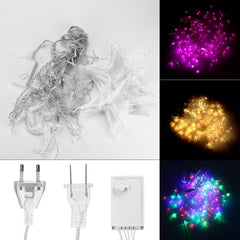 138 LEDs Star Fairy String Lights - Colorful Lamp for Wedding, Party, Holiday, Home, Christmas Decor, AC110V/220V