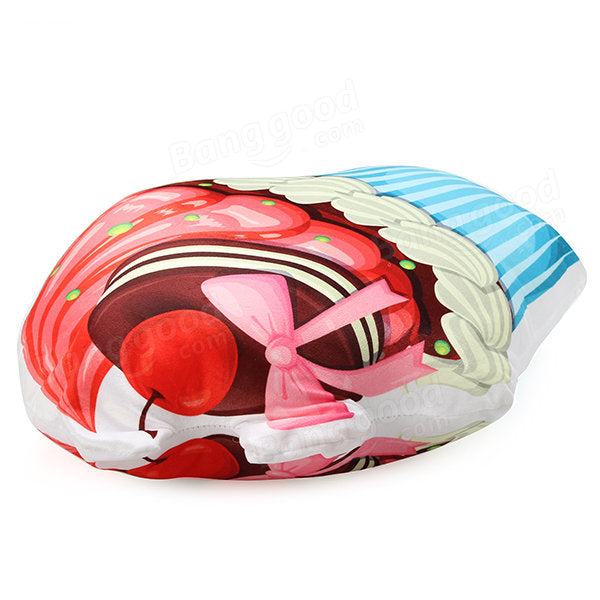 3D Ice Cream Squishy Pillow - Creative PP Cotton Plush Cushion for Sofa, Bed, Office