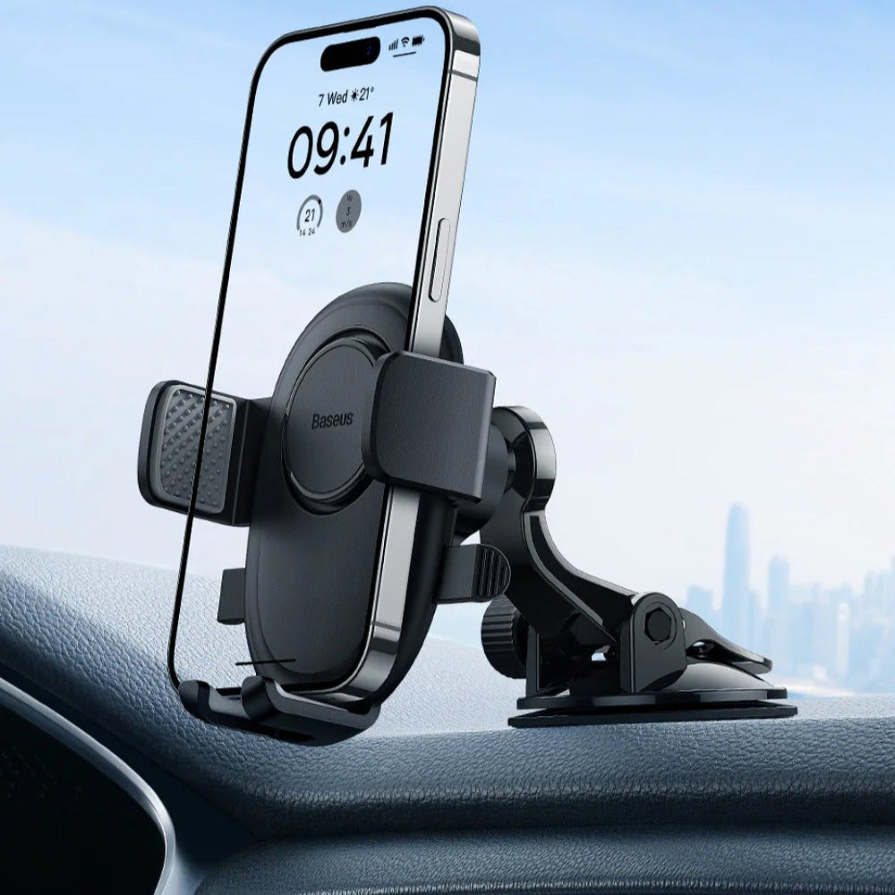 Auto Clamping Car Phone Holder for iPhone 14, Samsung, Xiaomi, 5.4-7.2 inch - Universal Fit