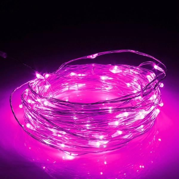 10M LED Silver Wire Fairy String Lights - 12V Christmas, Wedding, Party Decor Lamp