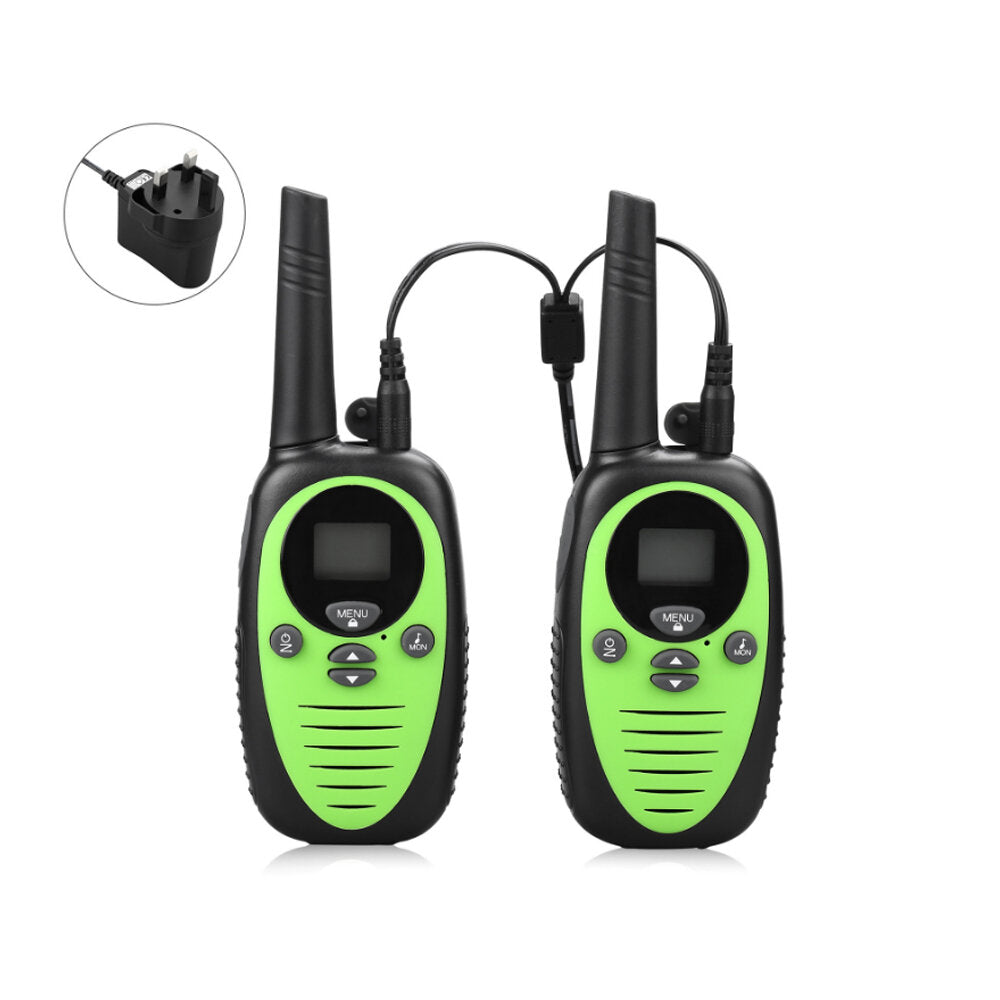 Waterproof Mini Kids Walkie Talkie - 22 Channels, Dual Band, Handheld Two-Way Radio, Pack of 2