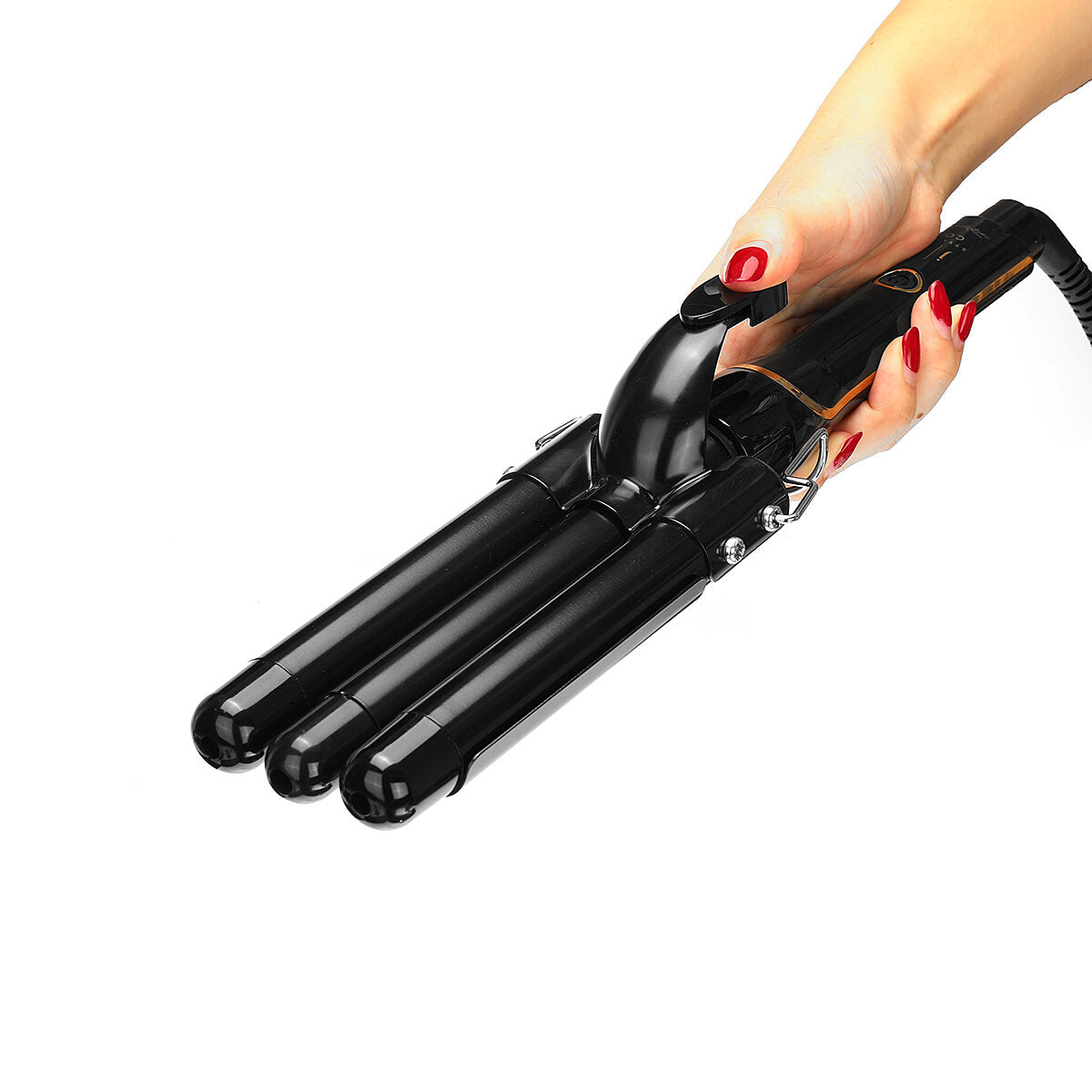 3 Barrel Ceramic Hair Curling Iron - Automatic Perm, Professional Hair Waver & Styler Wand