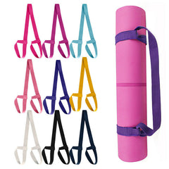 Adjustable Yoga Mat Belt - Stretch Sports Sling Shoulder Strap for Fitness and Storage