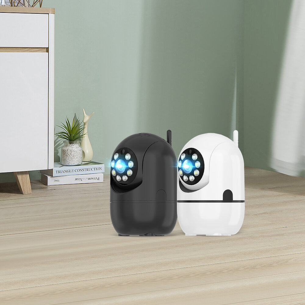 1080P Indoor PTZ WiFi IP Camera with Two-Way Audio, Cloud Storage, Night Vision, Waterproof, Dual Light Source, Baby Monitor