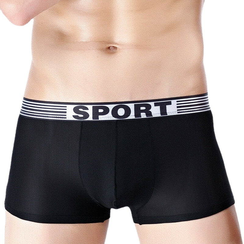 Men's Casual Ice Silk Breathable Soft Boxers - Ultra Thin Health Care Underwear