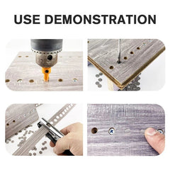 3–8 mm Lochstanzwerkzeug für Kantenanleimung, Holzbearbeitung, Leder und versteckte Schraubenlöcher.