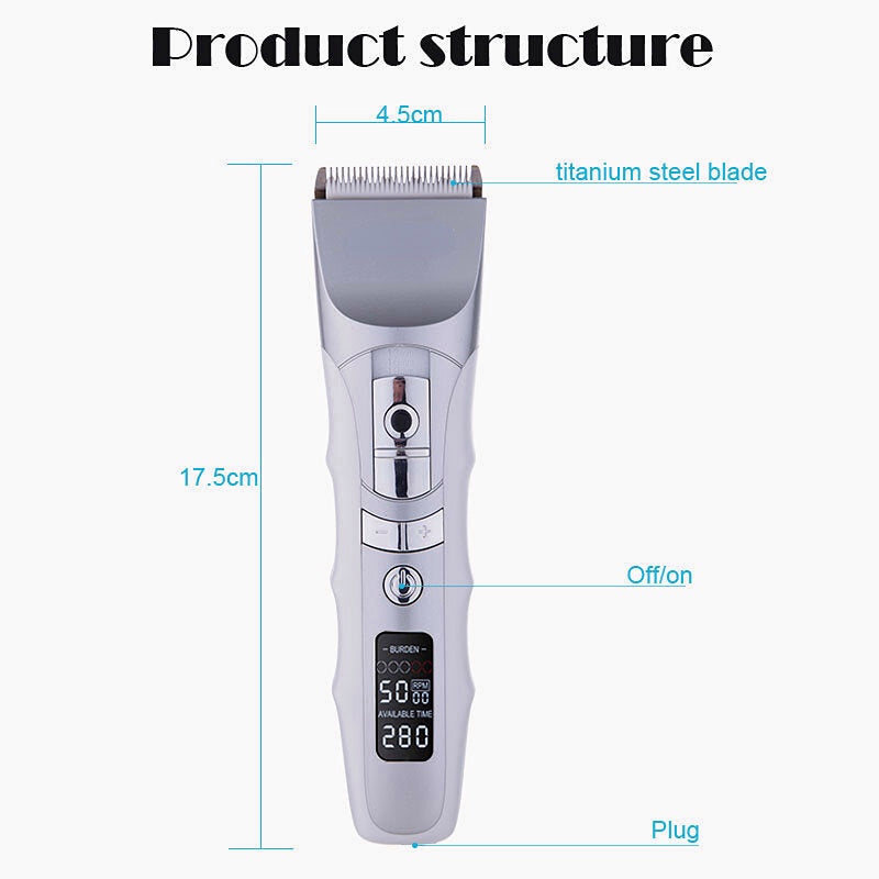 Electric Hair Clipper & Trimmer for Barbers - Shaving Machine, Beard Trimmer, Electric Razor