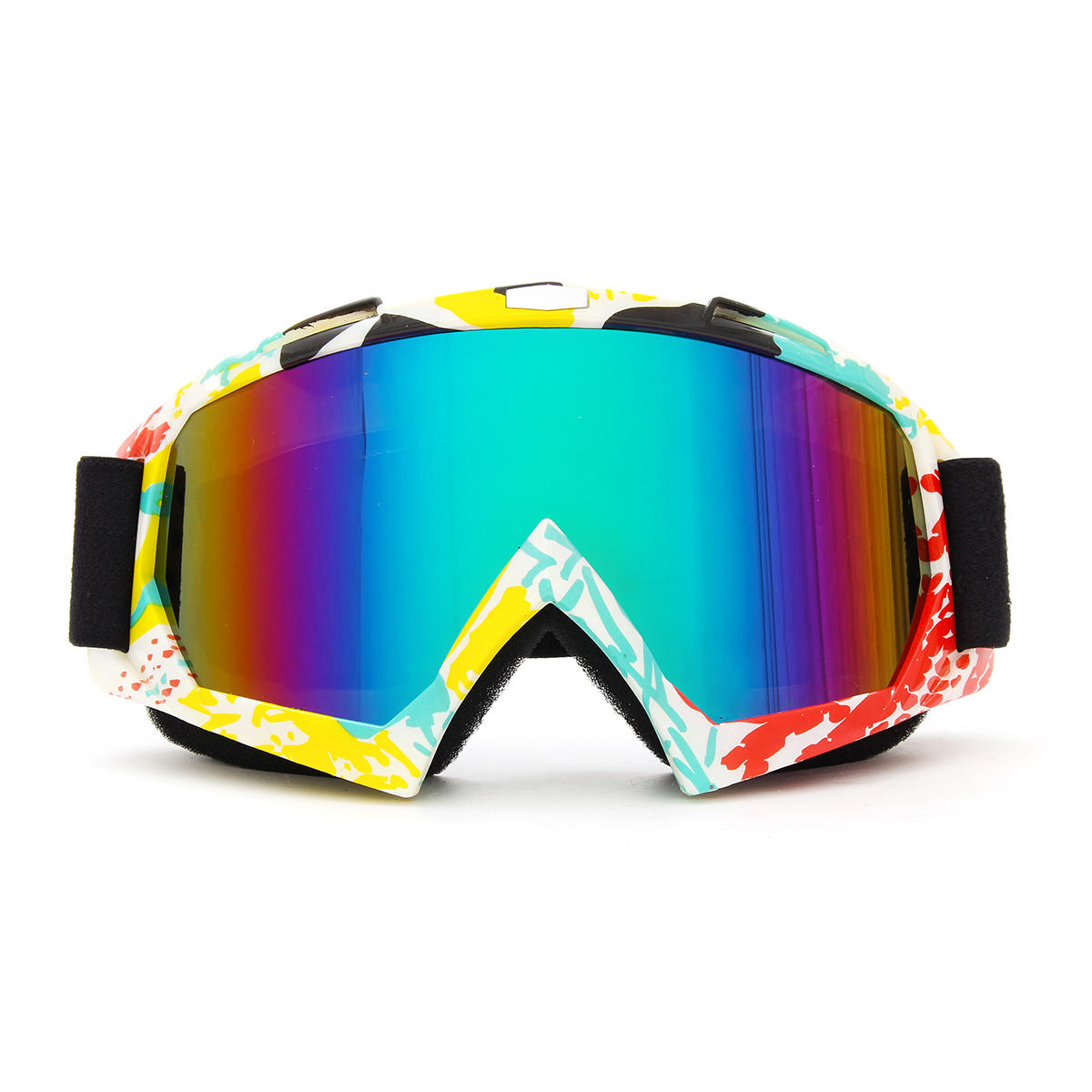 Detachable Motorcycle Ski Goggles - UV Protection, Anti-Radiation, Windproof Riding Glasses