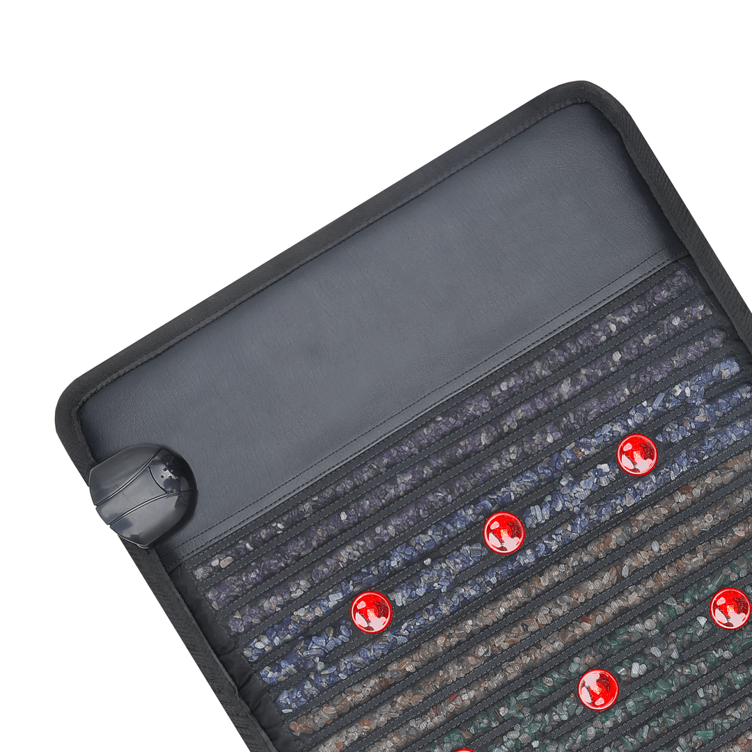 A800 Infrared BIO Pemf Cushion Heating Photon Red Light Amethyst Therapy Mat Tourmaline Massage Jade Mattress