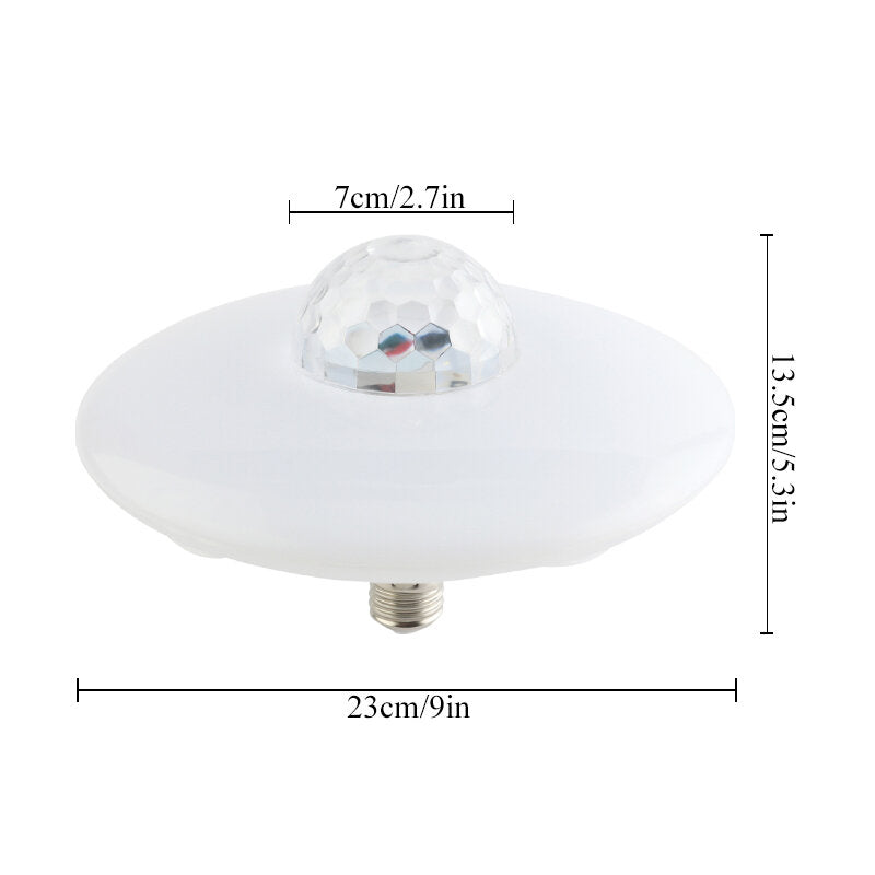 18W E27 Bluetooth RGB LED Light Bulb with Music, Remote Control, KTV Party Lighting, 85-265V