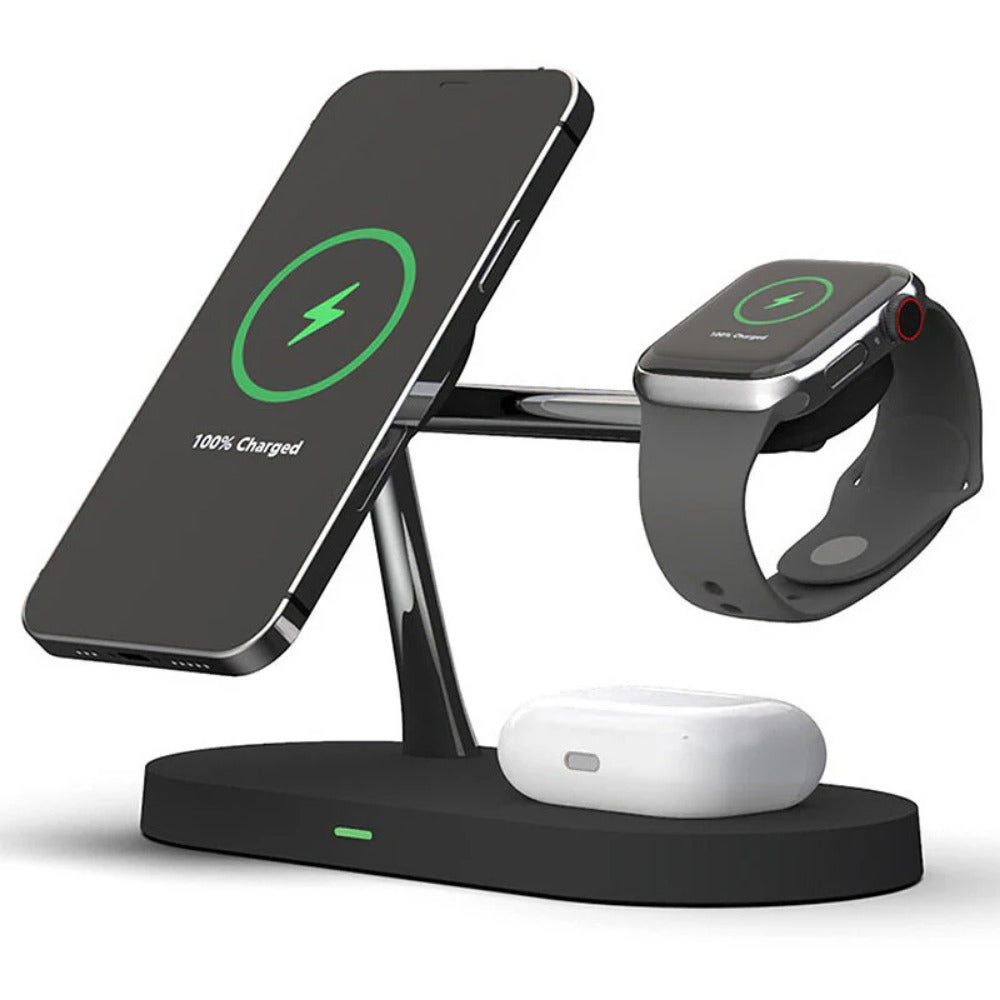 Fast Wireless Charger Pad for iPhone 13/14/Pro/Max, iWatch, AirPods, and Qi-Enabled Devices