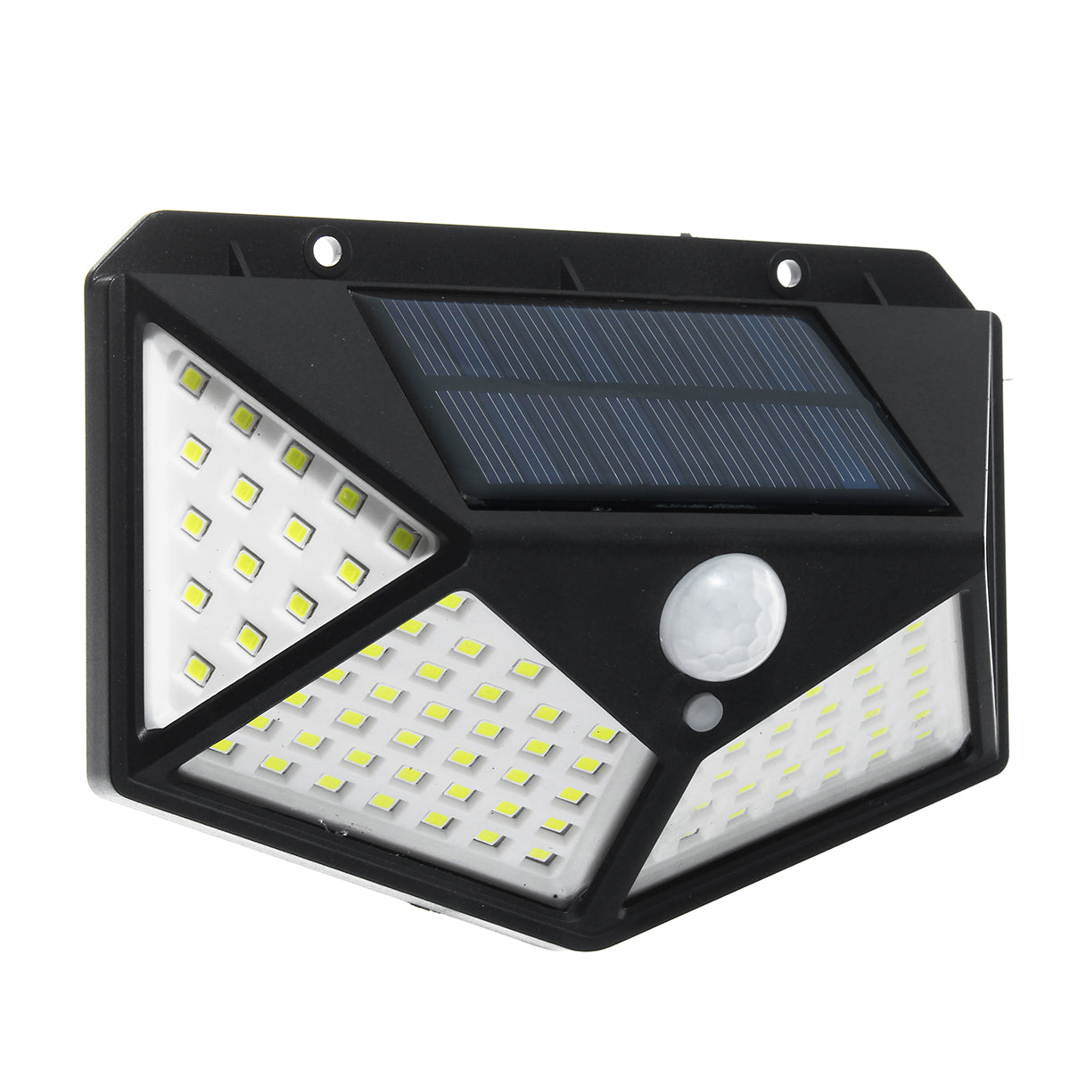 2/4Pcs 100 LED Solar Power Waterproof PIR Motion Sensor Outdoor Garden Light