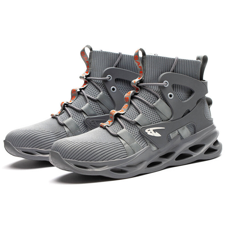 Men's Steel Toe Safety Work Boots - High Top Sport Hiking Sneakers