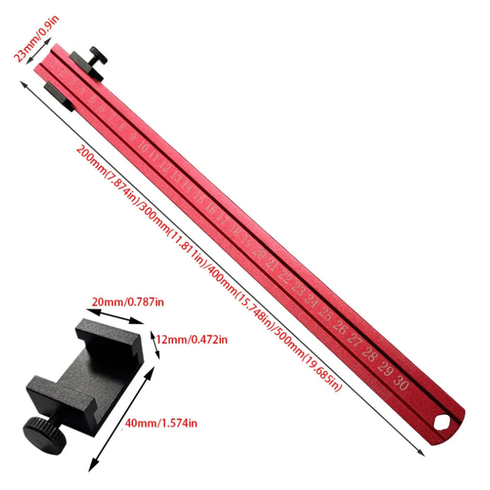 Aluminum Positioning Block - Multifunctional Woodworking Ruler with Scale